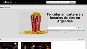 What Cinefis.com.ar website looked like in 2015 (8 years ago)