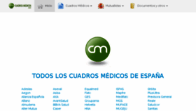 What Cuadrosmedicos.es website looked like in 2015 (8 years ago)