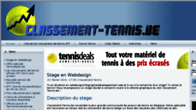 What Classement-tennis.be website looked like in 2015 (8 years ago)