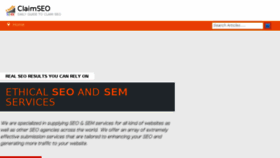What Claimseo.com website looked like in 2015 (8 years ago)