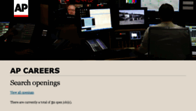 What Careers.ap.org website looked like in 2015 (8 years ago)