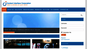 What Contentinterface.com website looked like in 2015 (8 years ago)