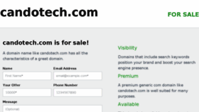 What Candotech.com website looked like in 2015 (8 years ago)