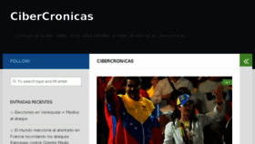 What Cibercronicas.com website looked like in 2015 (8 years ago)