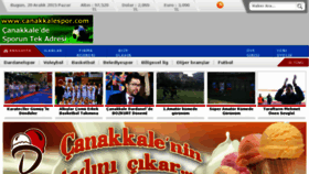 What Canakkalespor.com website looked like in 2015 (8 years ago)