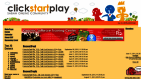 What Clickstartplay.com website looked like in 2015 (8 years ago)
