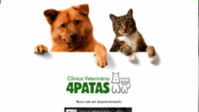 What Clinica4patas.com.br website looked like in 2015 (8 years ago)