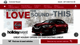 What Colonialnissan.com website looked like in 2015 (8 years ago)