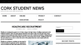 What Corkstudentnews.com website looked like in 2015 (8 years ago)