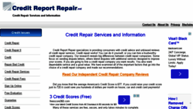 What Creditreportrepair.net website looked like in 2015 (8 years ago)