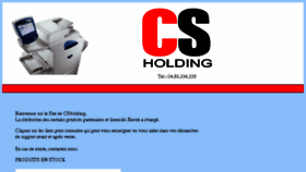 What Csholding.fr website looked like in 2015 (8 years ago)