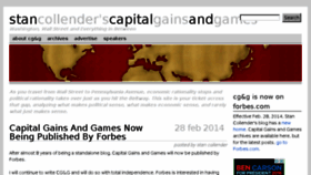 What Capitalgainsandgames.com website looked like in 2015 (8 years ago)