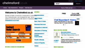 What Chelmsford.co.uk website looked like in 2015 (8 years ago)