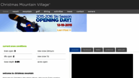 What Christmasmountainvillage.com website looked like in 2015 (8 years ago)