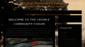 What Crowle.org website looked like in 2015 (8 years ago)