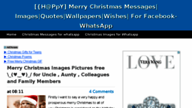 What Christmasmessage.org website looked like in 2015 (8 years ago)
