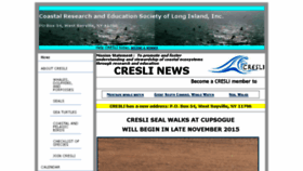 What Cresli.org website looked like in 2015 (8 years ago)