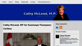 What Cathymcleod.ca website looked like in 2015 (8 years ago)
