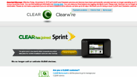 What Clearwire.com website looked like in 2015 (8 years ago)