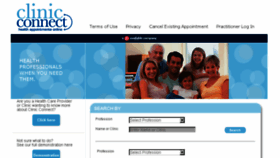 What Clinicconnect.com.au website looked like in 2015 (9 years ago)