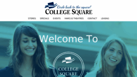 What Collegesquare.com website looked like in 2016 (8 years ago)