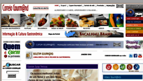 What Correiogourmand.com.br website looked like in 2016 (8 years ago)