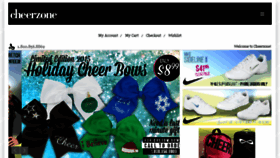 What Cheerzone.com website looked like in 2016 (8 years ago)