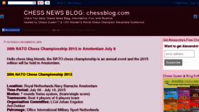 What Chessblog.com website looked like in 2016 (8 years ago)