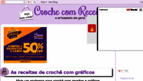 What Crochecomreceitas.com website looked like in 2016 (8 years ago)