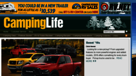What Campinglife.com website looked like in 2016 (8 years ago)