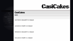 What Casicakes.com website looked like in 2016 (8 years ago)