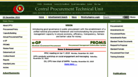 What Cptu.gov.bd website looked like in 2016 (8 years ago)