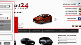What Carsrent24.lt website looked like in 2016 (8 years ago)