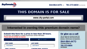 What City-portal.com website looked like in 2016 (8 years ago)