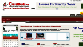 What Classifieds.ca website looked like in 2016 (8 years ago)