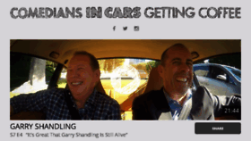 What Comediansincarsgettingcoffee.com website looked like in 2016 (9 years ago)