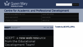 What Capd.qmul.ac.uk website looked like in 2016 (8 years ago)