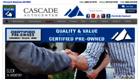 What Cascadeautocenter.com website looked like in 2016 (8 years ago)