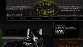 What Cycleworldsuperstore.com website looked like in 2016 (8 years ago)
