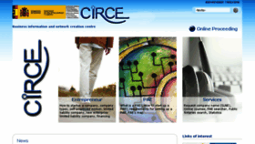 What Circe.es website looked like in 2016 (8 years ago)