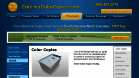 What Carolinacolorcopies.com website looked like in 2016 (8 years ago)