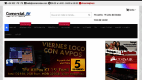 What Comercialav.es website looked like in 2016 (8 years ago)