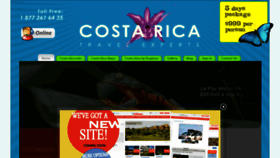 What Costaricatravelexperts.com website looked like in 2016 (8 years ago)