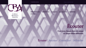 What Cbavocats.com website looked like in 2016 (9 years ago)