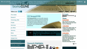 What Cicbiomagune.es website looked like in 2016 (8 years ago)