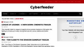What Cyberfeeder.com website looked like in 2016 (10 years ago)