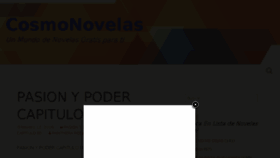 What Cosmonovelas.net website looked like in 2016 (8 years ago)