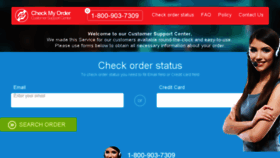 What Check-my-order.com website looked like in 2016 (8 years ago)