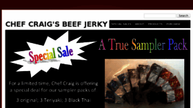 What Chefcraigsbeefjerky.com website looked like in 2016 (8 years ago)