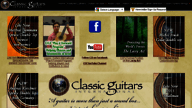 What Classicguitar.com website looked like in 2016 (8 years ago)